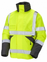 High Visibility J02 Superior Yellow Waterproof Bomber Jacket EN471